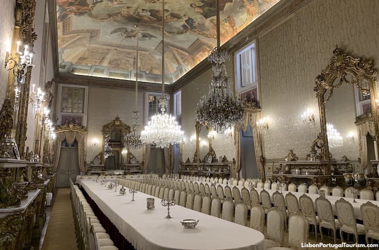 Banquet Room in Ajuda Palace, Lisbon