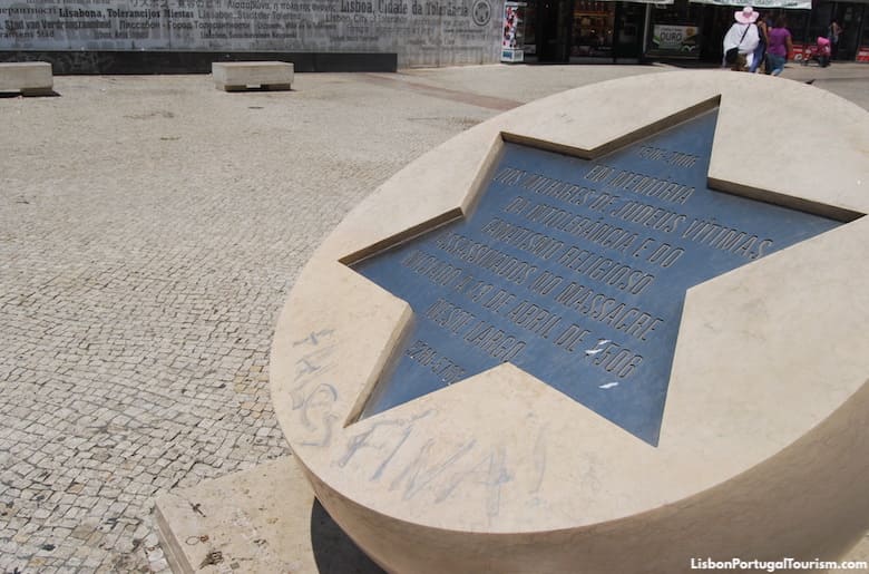 Jewish memorial on Largo de São Domingos, Lisbon