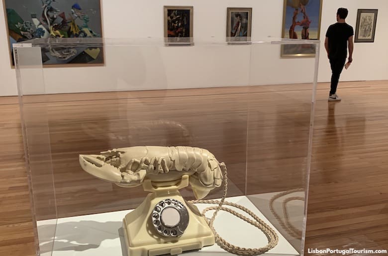 Salvador Dali's Lobster Phone in the Berardo Museum, Lisbon