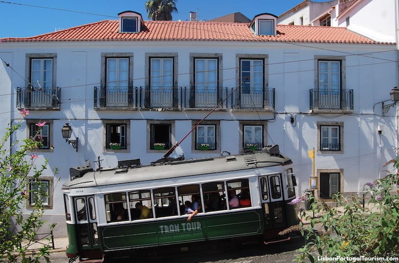 Tourist tram in Lisbon